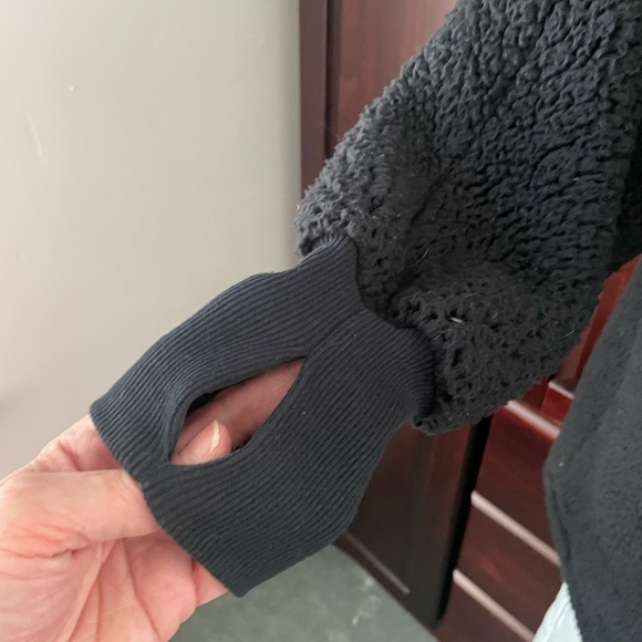 COZY Sherpa/Teddy Shawl Collar Button Coat - Picture 8 of 11